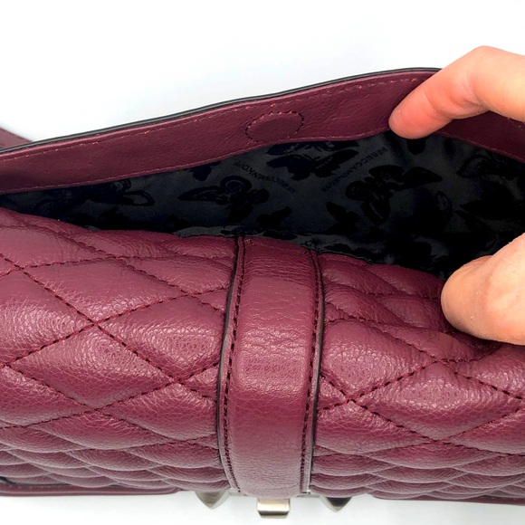 REBECCA MINKOFF QUILTED LEATHER LOVE CROSSBODY BAG - Picture 8 of 15
